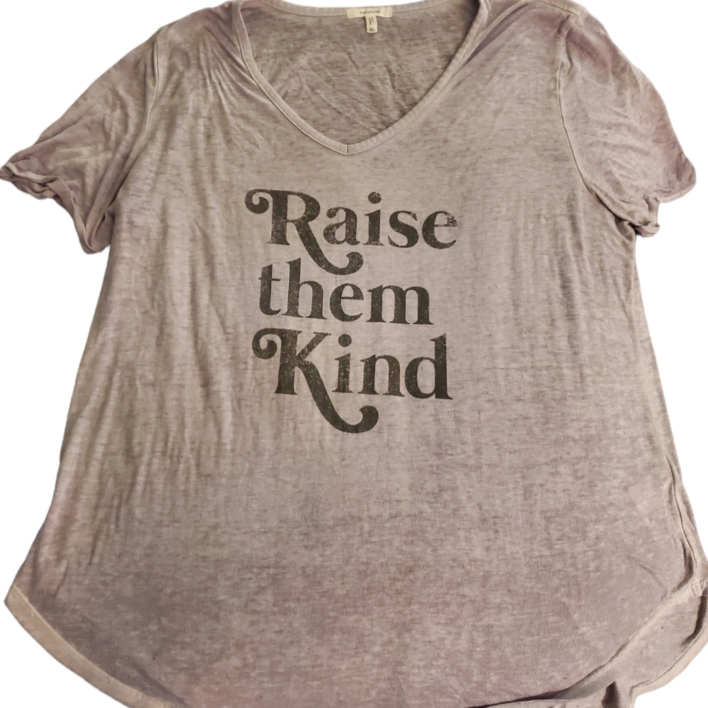 Maurices "Raise them Kind" Acid Wash Tee XL